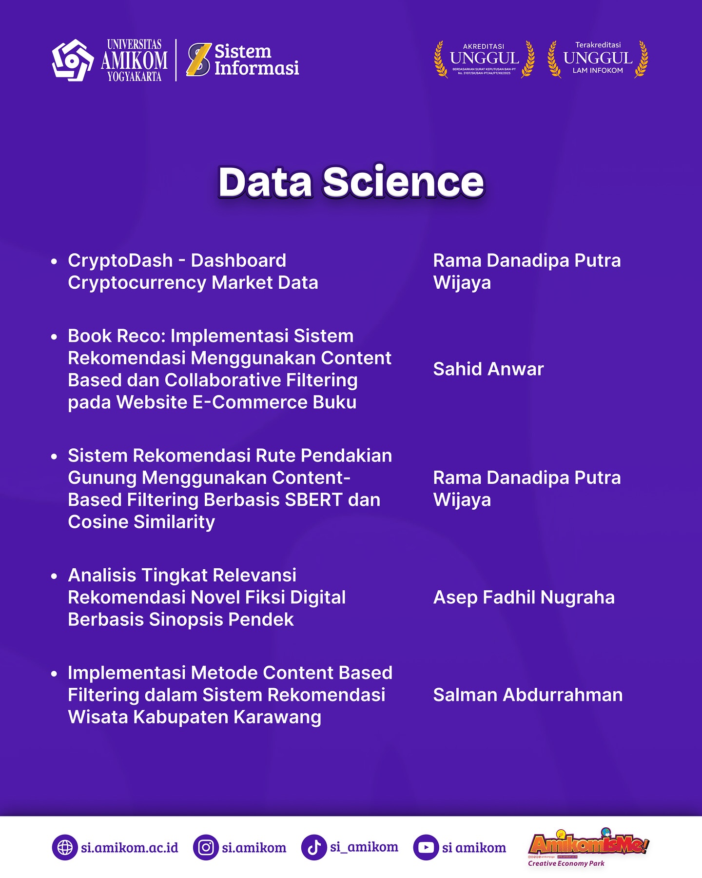 ARCADIA x GEMASI data science finalist announcement slide.